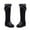 Black, variant on BONIXOOM Winter Boots For Women Mid Heel Rubber Slip-On Over-the-Knee Winter White