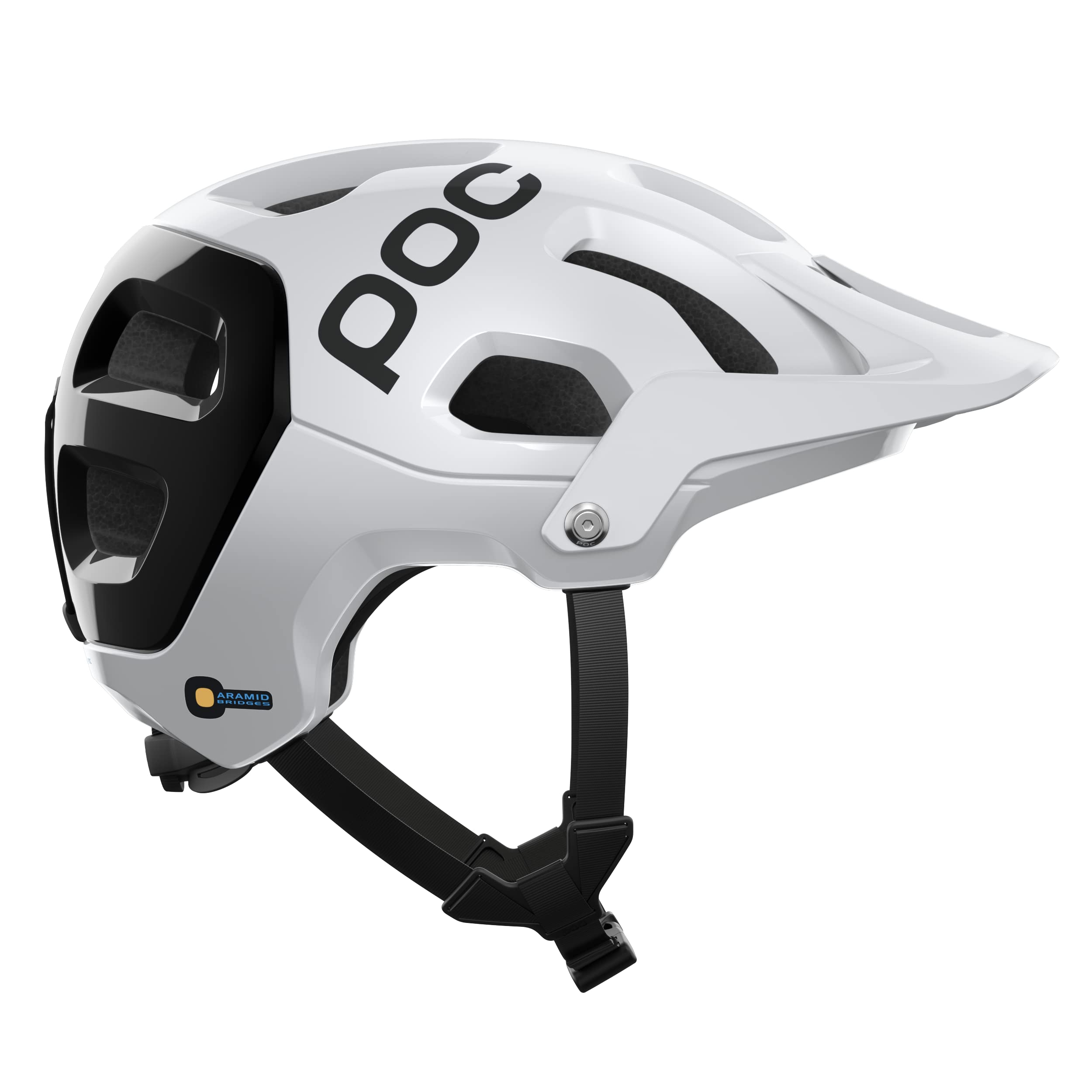 POC Cycling Tectal Race MIPS Helmet Adult Unisex - White/Black Small 51cm - 54cm