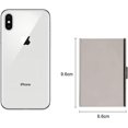 thumbnail image 3 of 2 Pcs Metallic Business Credit Card Holder (Silver) with RFID Blocking Technology, Cool Slim Metal Business Card Case - 6 Slots for Your Credit Cards, 3 of 5