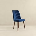 thumbnail image 6 of Ellen Mid-Century Modern Velvet Dining Chair in Navy Blue (Set of 2), 6 of 8