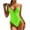00 # Green, variant on REORIAFEE Women's Bathing Suit Tankini Set Vintage Swimsuit One Piece Hollow Out Bikini Beachwear Set Black L