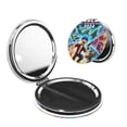 thumbnail image 1 of Qekee Miroir de Maquillage Compact Imprimé Roblox Pliant Mini Miroir de Poche Portable Double Face 2 x 1x pour Femme Filles-Forme Ronde, 1 of 9