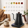 thumbnail image 2 of Electric Kettle,1200w And Fast Kettle Kettle Steel Inner And Fast Water Display Auto Over Coffee Stainless Steel Tea Kettle Shut Off Coffee Tea Water Kettle Auto Shut Water Boiler Off 0.9l, 2 of 7