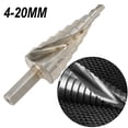 thumbnail image 6 of Silver/HSS Spiral Groove Step Drill Bit For Stainless Steel Cutting4-12/20/30mm, 6 of 6