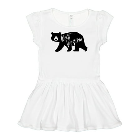 

Inktastic West Virginia Black Bear Silhouette Gift Baby Girl Dress