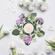 thumbnail image 4 of Guirnalda de Hortensias para Velas | Corona Floral Artificial de Plástico para Velas Cilíndricas y En Lata | Decoración de Mesa En Blanco, Rosa y Azul | Centro de Mesa para Fiestas | Decoración para, 4 of 6