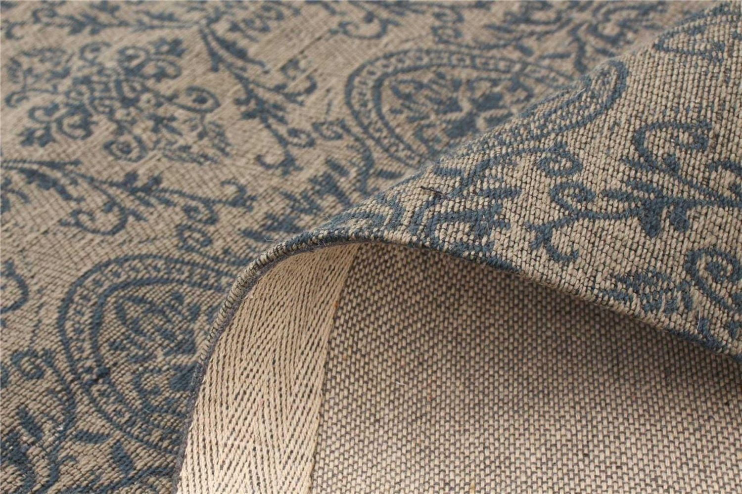 ECARPETGALLERY 4'9" x 6'9"  Transitional Collage Handmade Area Rug for Living Room, Dining Room and Bedroom in Yellow