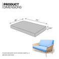 thumbnail image 2 of MoNiBloom Solid Futon Cover Slipcover Fit 6"- 8" Futon Mattresses Light Blue, Twin Size 39x75 Inch, 2 of 9