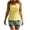 *1-Yellow, variant on Women's Plus 2 Piece Floral Tankini Swimsuit,Ladies Adjustable Shorts Bathing Suit with Padded Cups,Color Block Swimwear For Women,Gray,Size L