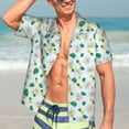 thumbnail image 5 of Picia Pineapple Gentle Cotton Regular Fit Short Sleeve Casual Hawaiian Shirt for Men-Medium, 5 of 9