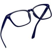 LifeArt Blue Light Blocking Glasses, Anti Eyestrain, Computer Reading Glasses, Gaming Glasses, TV Glasses for Women Men, Anti Glare (Navy, +2.75 Magnification)