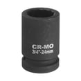 thumbnail image 1 of Llave de vaso de impacto de 12 puntos de 24 mm con mango de 3/4 pulgadas para reparación de automóviles, fácil de quitar, 1 of 6