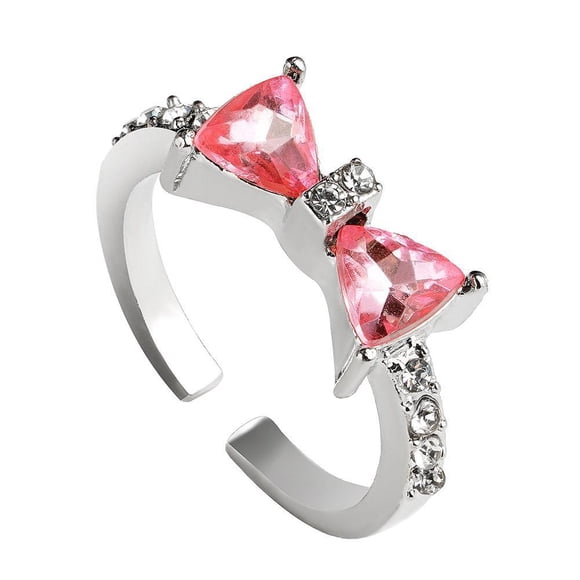 Cincin Terbuka, Warna Merah Jambu, Rekaan Manis dan Romantik, Untuk Wanita, Cincin mewah Halus, Sesuai untuk Pakaian Harian, Hadiah Aksesori Indah, Fesyen