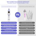 thumbnail image 5 of Blackhead Remover Vacuum - Electric Blackhead Removal Tool Acne Comedo Pore Cleaner, 5 Adjustable Suction Power and 5 Replaceable Suction Probes, LED Screen (White), 5 of 6