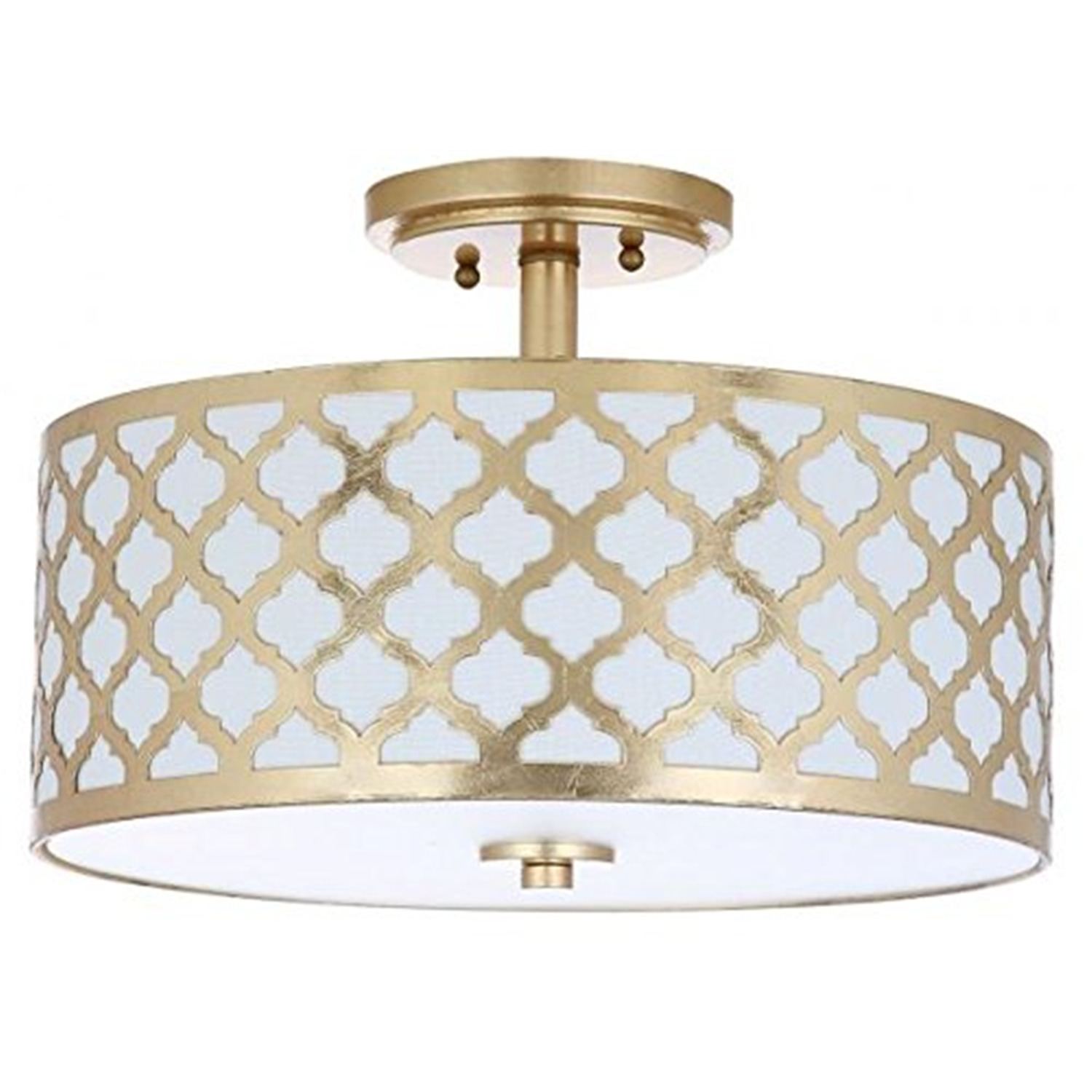 Kora Quatrefoil 3 Light 15Inch Dia Gold Flush Mount