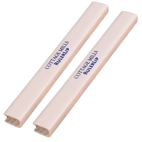 RulerLip 6 Inch - Stabilize Your Ruler - Turns Ruler Into a T-Square - 2 Pack