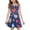 Royal Blue(Heart Stars), variant on CCRFTGI 4th of July Dresses for Child Girls Size 8 Funny Sequins Print A-Line Dress Patriotic Sleeveless V Neck Girls Clothes Summer Fashion Dresses Blue 12-13 Years