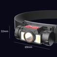 thumbnail image 5 of Escalada Linterna LED XPE para acampar, linterna montada en la cabeza con carga USB para correr y andar en bicicleta Ehuebsd Para Estrenar, 5 of 5