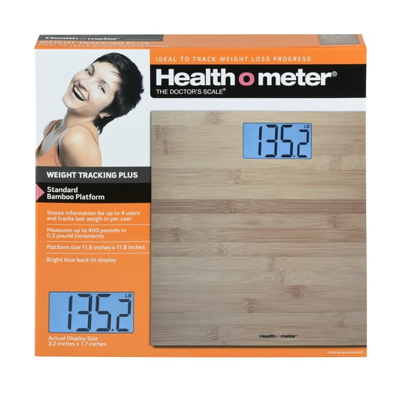 Health o Meter Standard Home Scale, Natural Bamboo