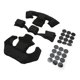 thumbnail image 2 of Juego de acolchado de espuma viscoelástica de 2 capas para casco para una mayor comodidad, compatible con cascos Wendy - Negro, 2 of 8