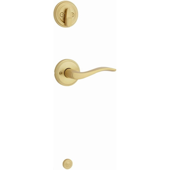 Kwikset 966Sellh.Univ Sedona Left Handed Lever Single Cylinder Interior Pack - Brass