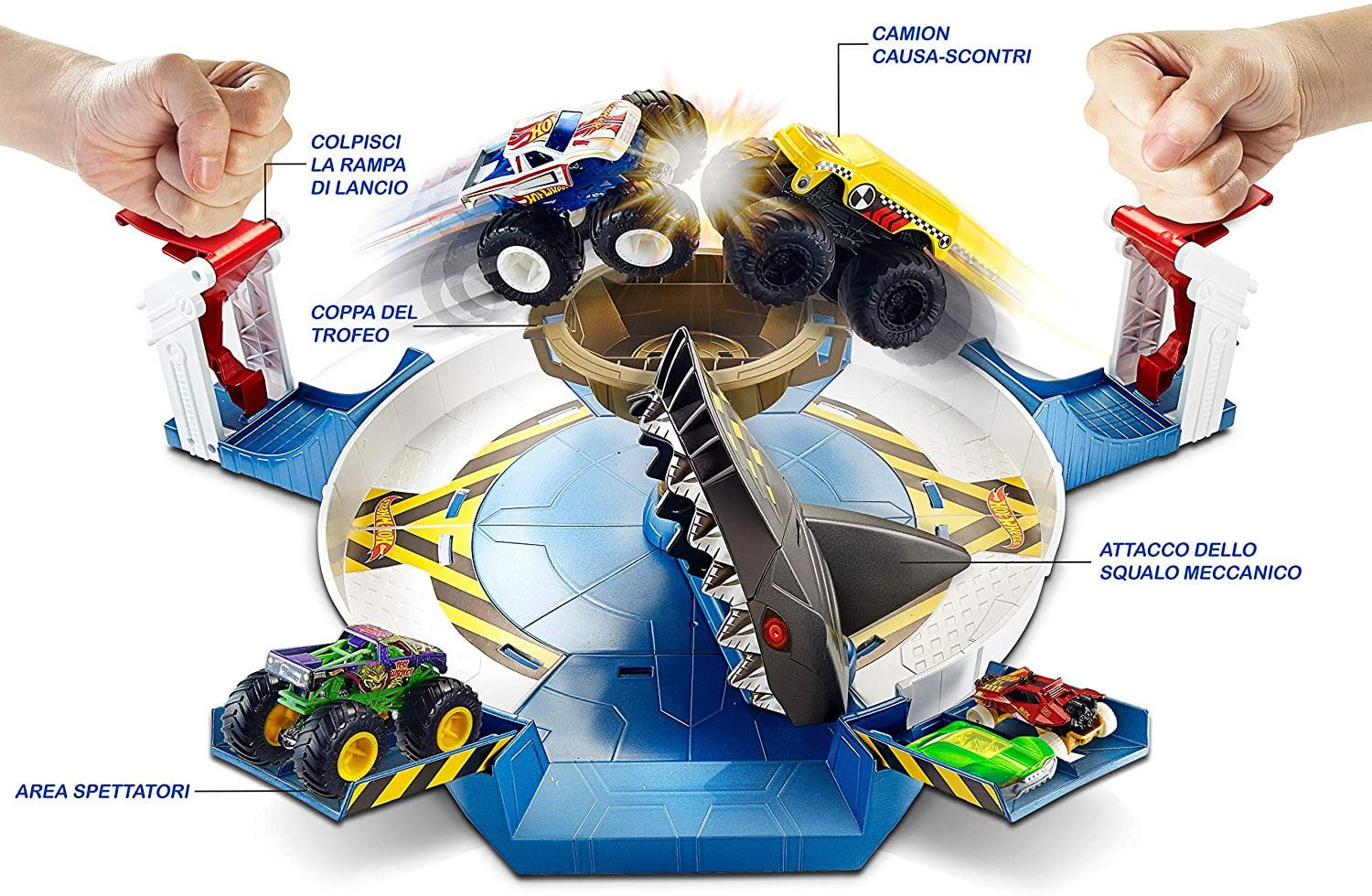 Hot wheels monster truck shark hotsell face off