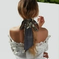 thumbnail image 5 of Wukai Vintage Floral Vase A Print Hair Scarf for Women Fashion Silky Satin Headscarf Wrap Breathable Lightweight Neck Scarves For Handbag Accessories, 5 of 6