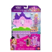 بيت الدمية Disney Princess Rapunzel Storytime Stackers، دمية صغيرة، شخصية باسكال و7 ملحقات