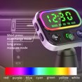 thumbnail image 2 of Transmisor asistente de voz para coche FM, lector de MP3 y tarjeta TF, receptor de Audio auxiliar, manos compatibles con Bluetooth 5,0, Kit negro para coche Enzons, 2 of 5