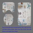 thumbnail image 4 of Juego de 4 cortinas de ducha con diseño de tortuga marina verde, peces tropicales, caballitos de mar, medusas, estrellas de mar, corales, animales del océano, decoración submarina para baño, cortina, 4 of 7
