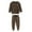 Brown, variant on Tiijoy Toddler Boys Outfits Casual Cartoon Sweatshirt Sweatpants Sweatsuit, Sizes 2-3