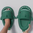 thumbnail image 3 of Zapatillas de tiburón de verano para hombre y mujer, zapatos de Casa informales con degradado, antideslizantes de Eva, Chanclas de playa, novedad, 3 of 4