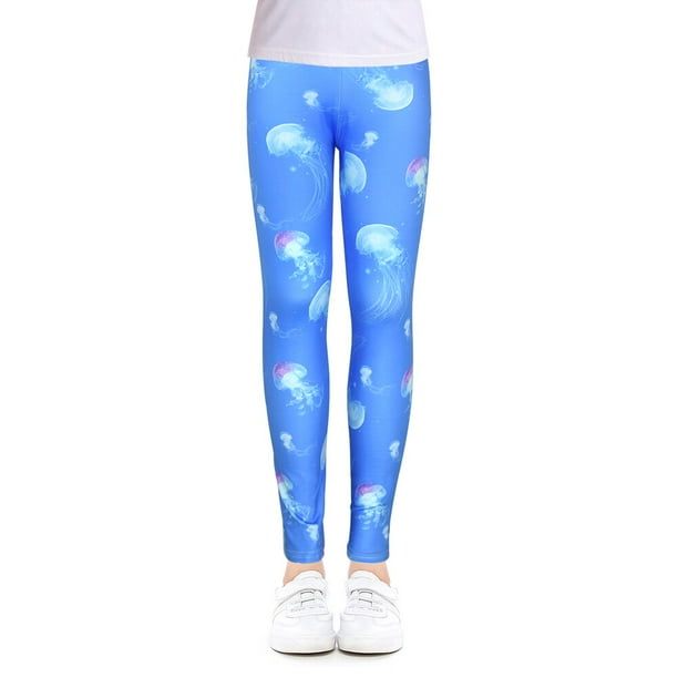 Leggings para niñas para ropa de viaje al aire libre, pantalones para niñas, ropa informal para estudiantes, impresión elegante y personalizable por computadora para 4-13 años Tan Jianjun unisex