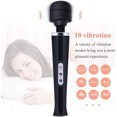 thumbnail image 3 of Happon Rechargeable Personal Massager for Women Men - Cordless Deep Tissue Muscle Massaging Tool Electric Sports Massage Machine with 10 Vibrations for Tension Relief, Soreness Release, Back, Black, 3 of 7