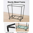 thumbnail image 5 of 320L Laundry Basket with Wheels, Extra Large Rolling Hampers for Clothing Organizer, Dirty Clothes Basket for Hote, Home, Closet, Dorm, Green, 5 of 14