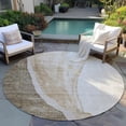 thumbnail image 6 of Addison Rugs Chantille Indoor/Outdoor Transitional Abstract Brown Washable Round Rug, 8' x 8', 6 of 6