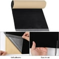 thumbnail image 5 of 8x60.6 Inch Black Velvet Self Adhesive Material Soft Repair Patch Flock Backing Paper Liner Felt Sticky Solid Color Wallpaper Fabric, 5 of 9