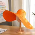 thumbnail image 1 of Sombrero de paja plegable con ala ancha para mujer, sombrero de paja con diseño de cúpula, colorido, a la moda, para vacaciones y playa, para verano, 1 of 3