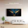 thumbnail image 2 of Cuadro Decorativo Marco Flotante Colibrí Destellos 120x60 Marco Madera Canvas Revolution, 2 of 3