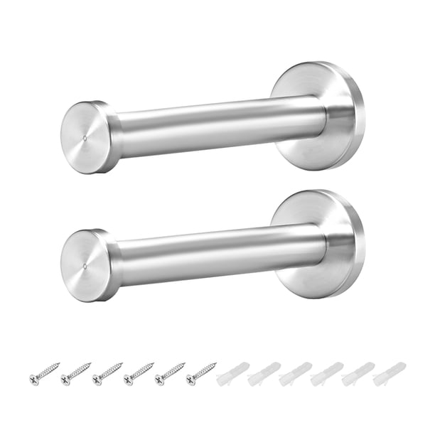 2Pcs, gancho de pared de 3.82" para toallas, gancho para batas, colgador de toallas de acero inoxidable