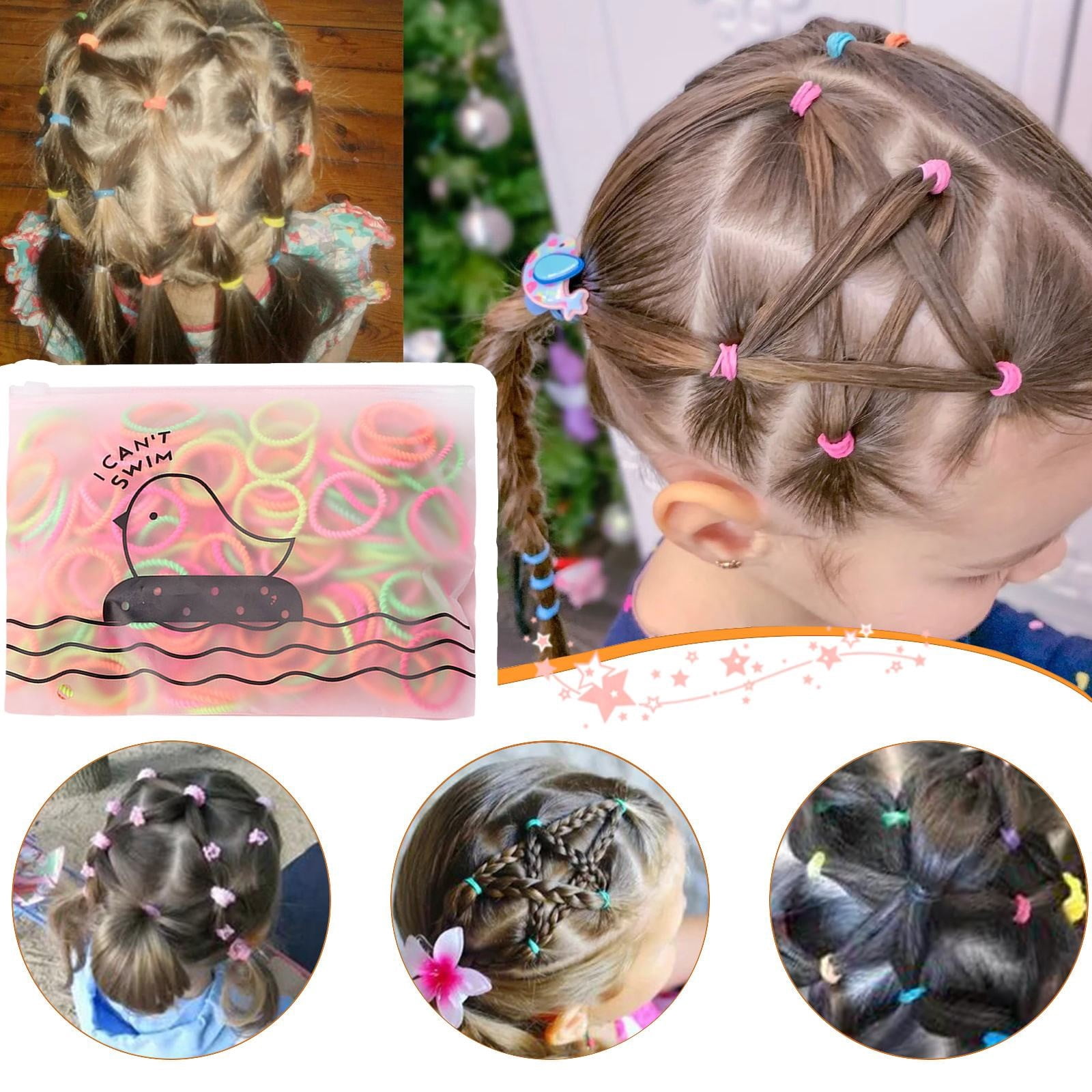 The Hair Tie Hair Ponytail Holder Scarf Scrunchies for Women Hair Loops Elastic Big Hair Ties Elastic Bands Hair Holder Organizer for Women Scrunchies with Scarf Tails Elastic Hair Ties Ribbon Hair