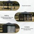 Sunmthink 10x10 Hardtop Gazebo with Steel Roof, Outdoor Canopy with