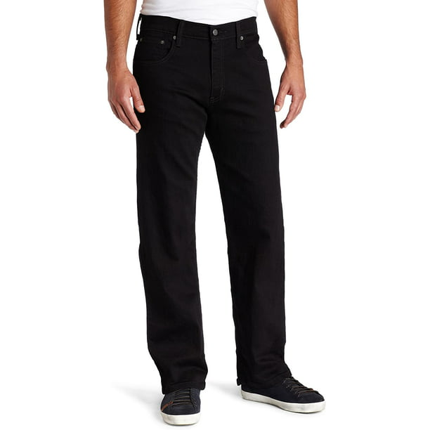 Levi's Men's 569 Loose Straight Fit Jeans (Stretch) 36W x 36L Black ...