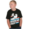 thumbnail image 5 of Popeye The Sailor Man American Might Crewneck T Shirts Boy Girl Teen Brisco Brands L, 5 of 6