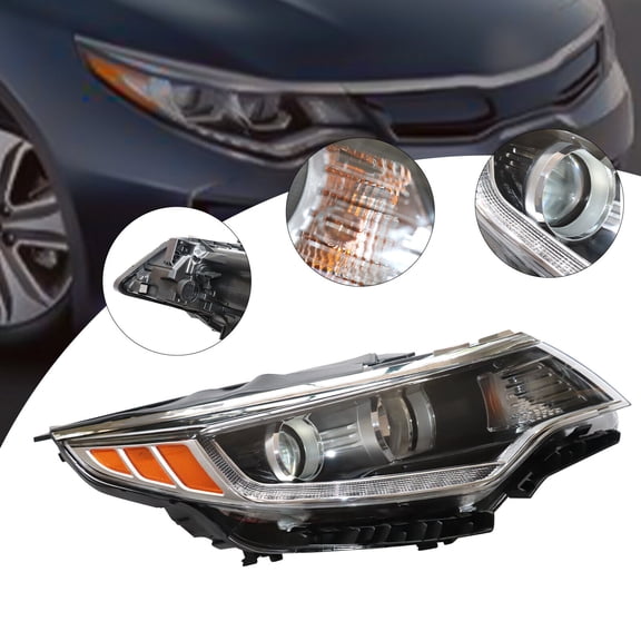 Halogen LED Headlight Assembly Passenger RH Light For Kia Optima 2016 2017 2018