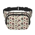 thumbnail image 1 of Fotbe Insects A Cangurera Cuadrada con Estampado de Doble Capa, Bolsa de Cintura Ajustable Mini para Hombres y Mujeres, 1 of 9