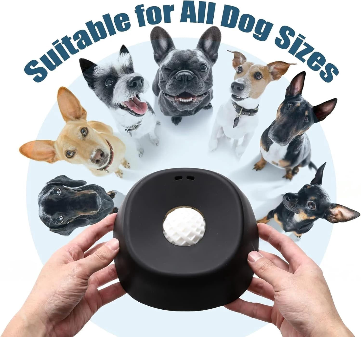 Pupa Paws Lick Roll Bowl, Slow Feeder Dog Bowls, Dog Lick Bowl with Rolling Ball, Interactive Lick Feeder for Wet Food & Treats, Anti-Slip Enrichment Bowl for Anxiety Relief, Keeps Pets Busy