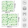 thumbnail image 2 of Ryvnso St Patrick Clover-a1 Dish Drying Mat for Kitchen Countertop 16x18 Small Dish Pad Drainer Rack Dish Sink Mats, 2 of 7