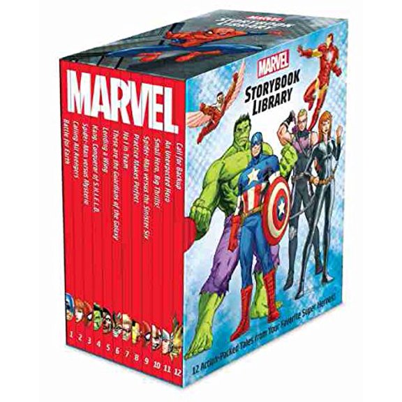 Pre-Owned Marvel Storybook Library Factory Sealed Box Set 12 Books, 9781484729106, 1484729102, Paperback, First Edition edition