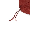 thumbnail image 6 of Jordan Manufacturing 74" x 22" Crossway Mulberry Burgundy Ikat Rectangular Outdoor Chaise Lounge Cushion with Ties and Hanger Loop, 6 of 10